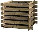 Steckkomposter Holz Kompostsilo Bausatz 100x100x70cm Komposter