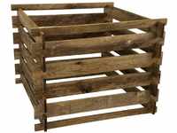 Gartenpirat Komposter Garten aus Holz – Mit Stecksystem für einfachen Aufbau...