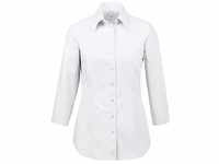 Greiff Größe 36 Corporate Wear Basic Damen Bluse 3/4-Arm Regular Fit Weiß...
