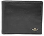Fossil Brieftasche f&uuml;r M&auml;nner Ryan, Leder Bifold schwarz 11,4 cm L x 2,5 cm B x 9,5