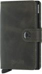 Secrid Miniwallet Vintage MV Olive-Black Kreditkartenetui aus Leder hergestellt,
