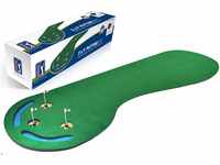 PGA Putting-Matte mit DREI Löchern, 90 x 24 cm Golf Mat, Blue, 92LX22HX22W cm