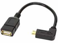 BIGtec OTG Micro Kabel Adapter USB Datenkabel Host gewinkelt 90 Grad für Handy