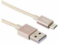 Belkin Premium MIXIT Metallic Micro-USB auf USB-A Lade-/Sync Kabel (1,2m) gold