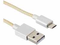 Belkin Premium MIXIT Metallic Micro-USB auf USB-A Lade-/Sync Kabel (1,2m) silber