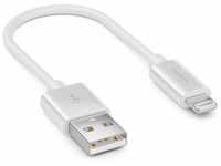 deleyCON 0,15m Lightning 8 Pin USB Ladekabel Datenkabel MFi Zertifiziert für...