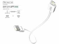inakustik 440203 3 m USB A Beleuchtung Weiß Kabel USB – Kabel USB (3 m,...