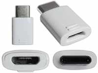 Samsung Kompatibel mit Universal. Adaptador MicroUSB a USB-C Blanco EE-GN930