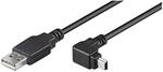 Goobay 93971 USB 2.0 auf 90 Grad USB 2.0 Mini Typ B Kabel 480 Mbits / USB A zu Mini B