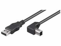 Goobay 95118 USB 2.0 auf USB B Druckerkabel 90 Grad Stecker / für Scanner & Drucker