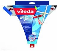 Vileda Profi Fensterwischer 2in1, Fensterabzieher und Einwascher mit Mikrofaserbezug,