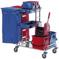 Vermop Variant 27 2x70l unmontiert Reinigungswagen verchromt