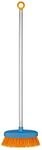 Fiskars Kinder-Besen L&auml;nge: 80 cm, Kunststoff-Borsten/Aluminium-Stiel, Blau/Orange,