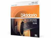 D'Addario Gitarrensaiten Akustikgitarre | Gitarrensaiten Westerngitarre | Stahlsaiten