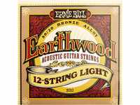Ernie Ball Earthwood Light Akustik-Gitarrensaiten, für 12-Saiter, 80/20-Bronze,