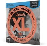 D'Addario EXL110W Nickel Wound E-Gitarrensaiten, Regular Light, Wound 3rd, 10-46