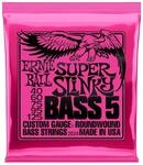 Ernie Ball Super Slinky Nickelwound 5-Saiten E-Basssaiten Saitenst&auml;rke 40-125