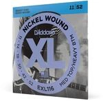 D'Addario EXL116 Nickel Wound E-Gitarrensaiten, Medium Top/Heavy Bottom, 11-52