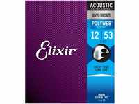 Elixir 11050 Saiten 80/20 Bronze Akustik-Gitarrensaiten mit POLYWEB Beschichtung,