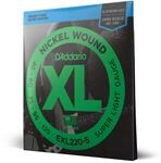 D'Addario XL Nickel E-Bassgitarrensaiten 40-125, 5-Saiter Satz