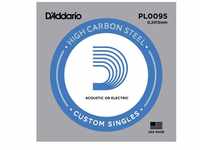 D'Addario PL0095 Gitarren-Einzelsaite (für Akustik oder E-Gitarre) 010'