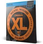 D'Addario XL Nickel E-Bassgitarrensaiten 50-135, 5-Saiter Satz
