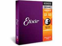 Elixir® 11182 Saiten 80/20 Bronze Akustik-Gitarrensaiten mit NANOWEB® Beschichtung,
