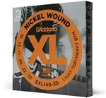 D'Addario EXL140-3D Nickel Wound E-Gitarrensaiten, Light Top/Heavy Bottom, 10-52, 3