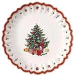 Villeroy & Boch Toy's Delight Runde Servierschale, Premium Porzellan, Wei&szlig;/Rot,