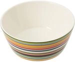 Iittala Origo Schale aus Porzellan in der Farbe Orange-Gesteift 0,25L, Ma&szlig;e:...