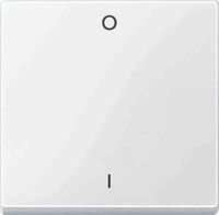 Merten Wippe mit Kennzeichnung 0/1, System M, polarwei&szlig; gl&auml;nzend, 432219