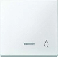 Merten Wippe mit Kontrollfenster und Aufdruck Licht, System M, polarwei&szlig;,...