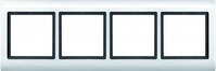Merten 400419 AQUADESIGN-Rahmen, 4fach, polarwei&szlig;