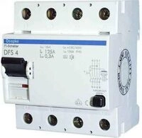 Doepke Fehlerstromschutzschalter DFS4 040-4/0,30-A 4-polig 40/0,3A 4-polig 40A...