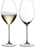 RIEDEL Veritas Champagner Weinglas - 2er Set, Schaumweinglas, Kristallglas,