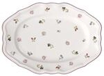 Villeroy und Boch Petite Fleur Platte oval, Premium Porzellan, 37 cm