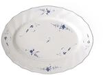 Villeroy und Boch Vieux Luxembourg Ovale Servierplatte, 36 cm, Premium Porzellan,