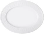 Villeroy und Boch Cellini Ovale Servierplatte, Premium Porzellan, Wei&szlig;