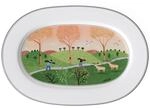 Villeroy und Boch Design Naif Platte oval 34cm, Premium Porzellan