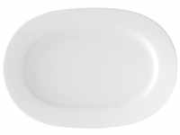 Villeroy & Boch 10-4545-2940 Anmut Platte oval (2), Porzellan, Weiß, 44.5 x 33.2 x 4