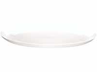 ASA Á Table Ovale Platte, Keramik, weiß glänzend, 40x32x10 cm