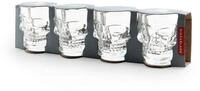 Kikkerland GL06 Schnapsglas Skull, 1,5 fl. Oz.,
