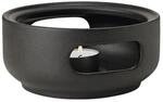 Stelton Theo St&ouml;vchen aus Stein, f&uuml;r Teelichter, schwarz, nordic design