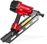 DEMA Druckluftnagler 50-90 mm 34&deg; &ndash; Mit Koffer, Profi-Nagler f&uuml;r Holzarbeiten,