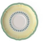 Villeroy und Boch French Garden Fleurence Untertasse, 17 cm, Premium Porzellan,