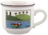 Villeroy und Boch Design Naif Mokka-/Espressotasse, 100 ml, Premium Porzellan, Bunt