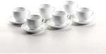 M&auml;ser, Serie Colombia, Cappuccino-Obere 22 cl mit Cappuccino-Untere 15 cm, Porzellan