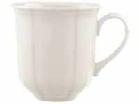 Villeroy und Boch Manoir Kaffeebecher, 300 ml, Höhe: 9 cm, Premium Porzellan, Weiß