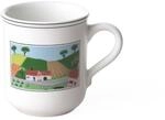 Villeroy und Boch Design Naif Kaffeebecher Dorfstra&szlig;e, 300 ml, H&ouml;he: 9,1 cm,