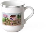 Villeroy und Boch Design Naif Kaffeebecher G&auml;rtner, 300 ml, H&ouml;he: 9,1 cm, Premium